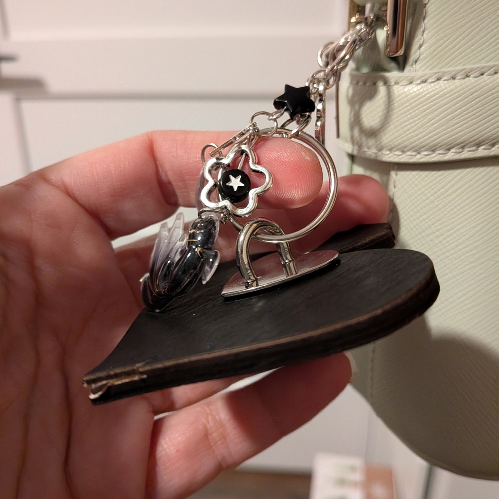 BagCharms Spade with Heart Koi Fish And Stars - Picture 6 of 13